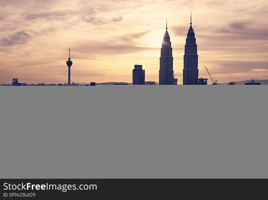 View of Cityscape Against Sky during Sunset