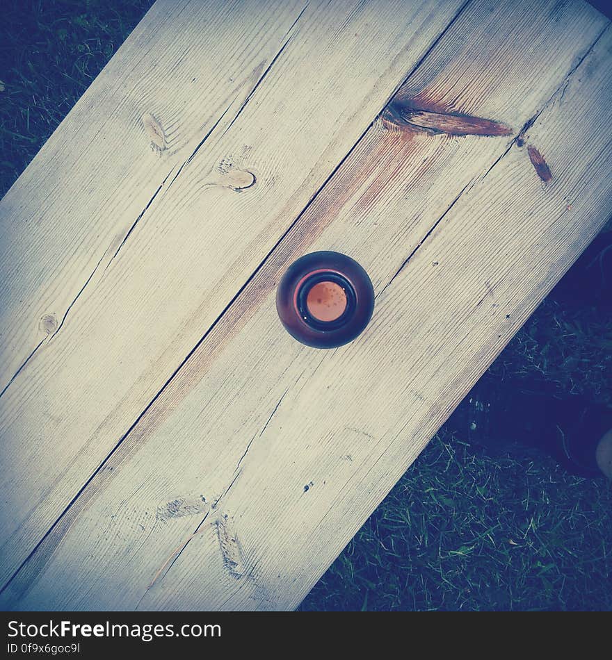 Close-up of Wooden Table