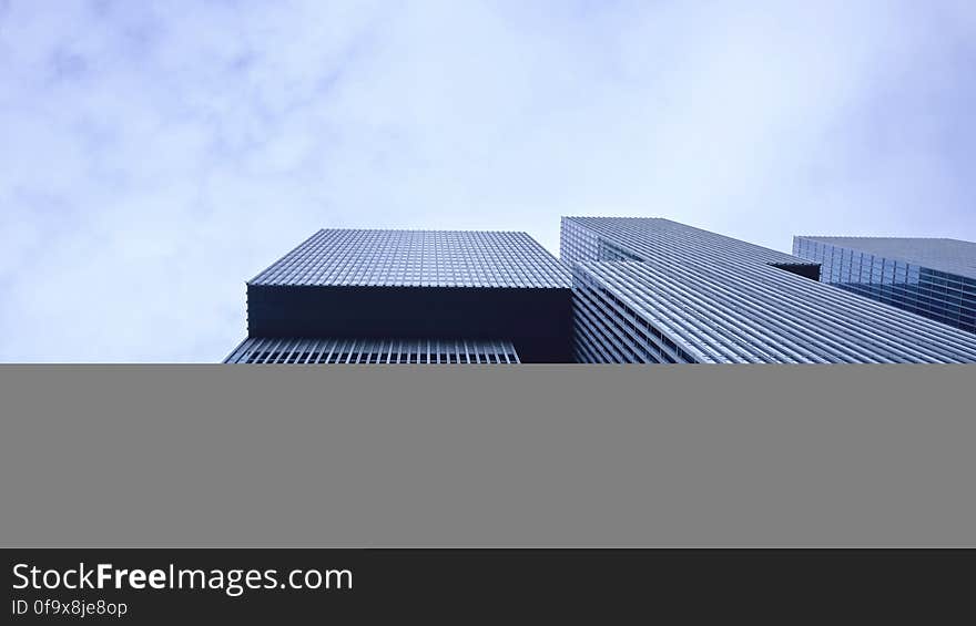 Low Angle View of Office Building Against Sky