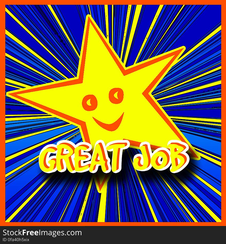 Great Job Star illustration Teacher Appreciation Version. Great Job Star illustration Teacher Appreciation Version.