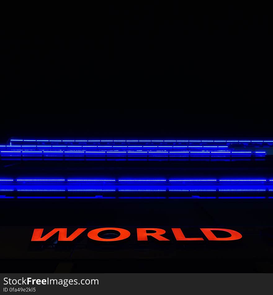 Rectangle, Font, Automotive lighting, Gas, Visual effect lighting, Electric blue