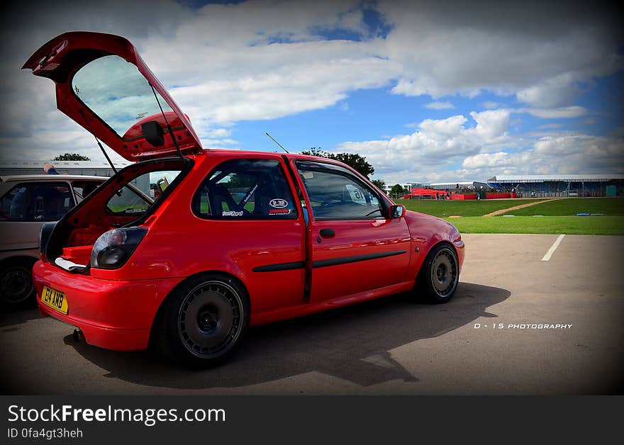 red fiesta at ford fair