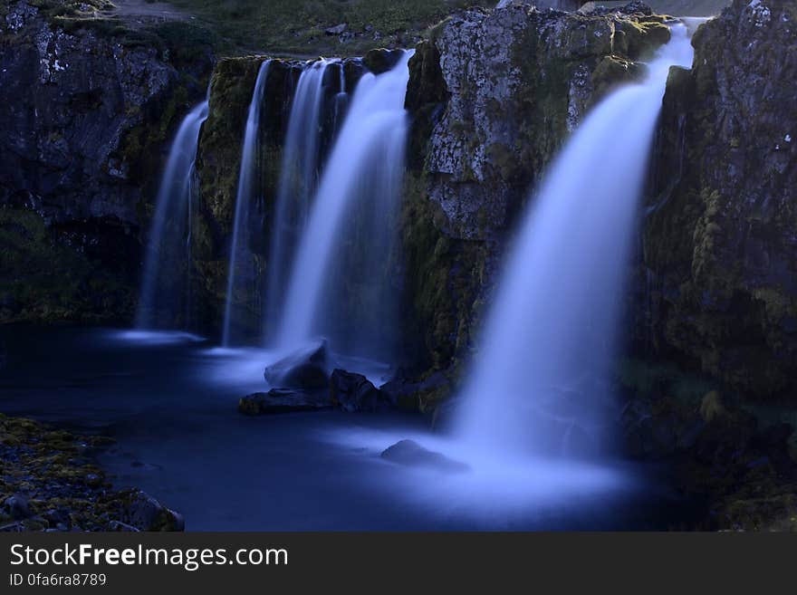 Scenic View of Waterfall