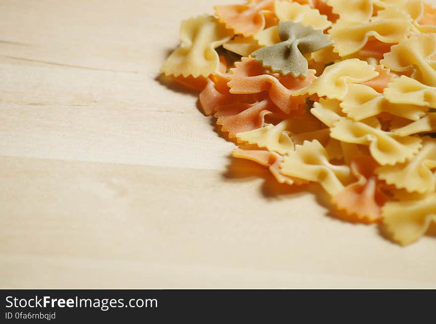 Close Up of Farfalle Pasta