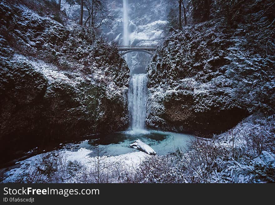 Scenic View of Waterfall