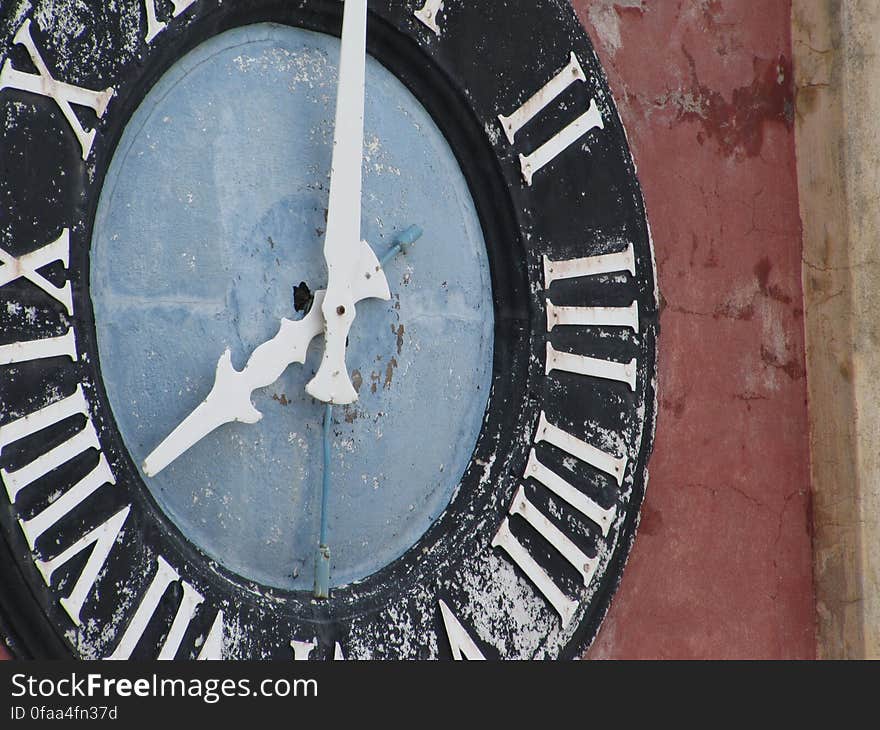 Corfu city -- Old Fortress -- Palaio Frourio Tower Clocks. Corfu city -- Old Fortress -- Palaio Frourio Tower Clocks