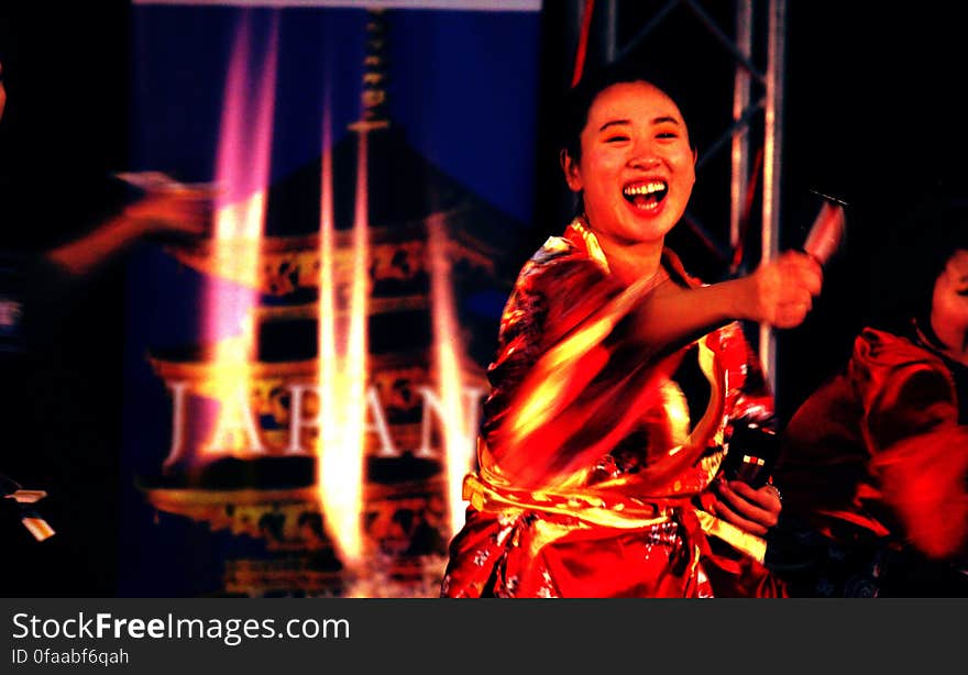 Performing Yocchore &#x28;よっちょれ&#x29; at the tourism show in Montreal. Performing Yocchore &#x28;よっちょれ&#x29; at the tourism show in Montreal.