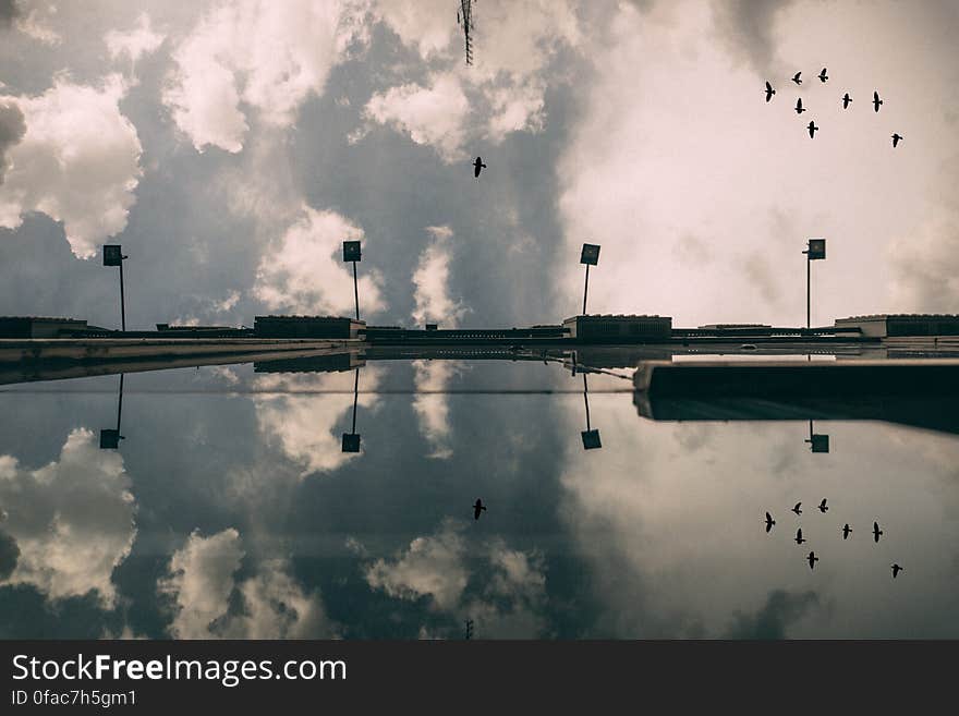 Reflection of Clouds in Sky