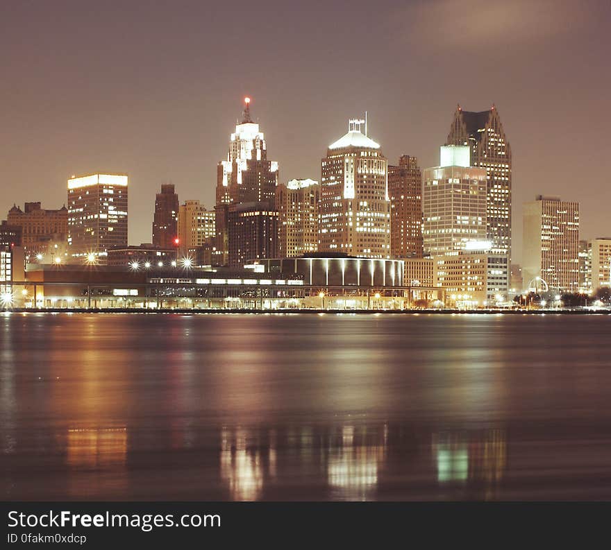 Detroit by night