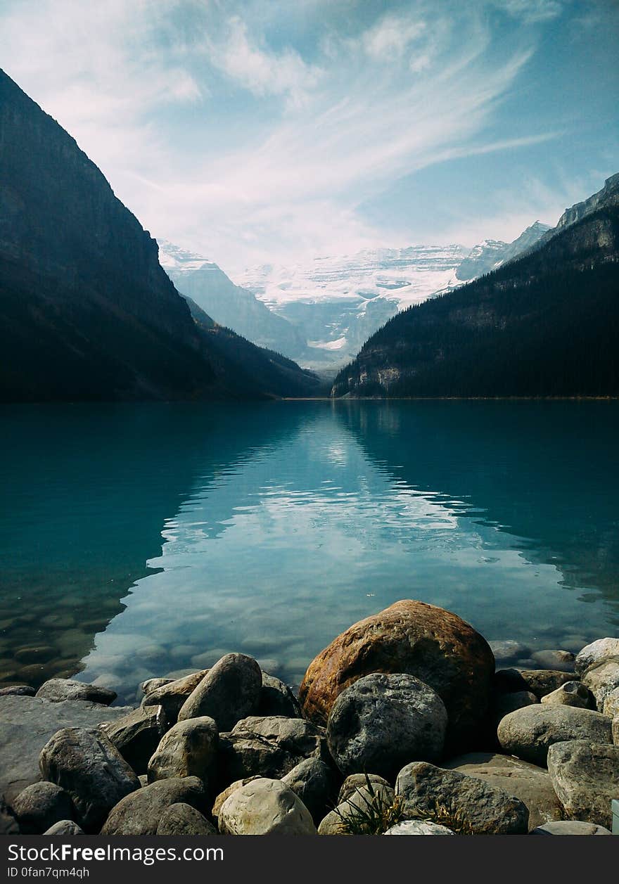 Lake between Mountains