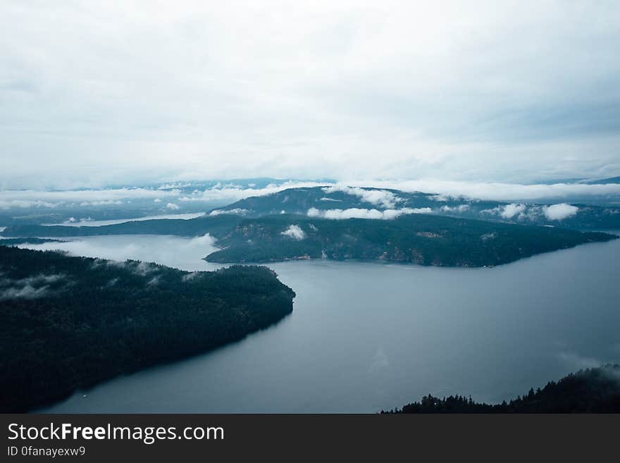 Lake between Mountains