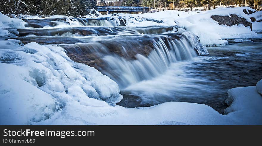 Frozen river