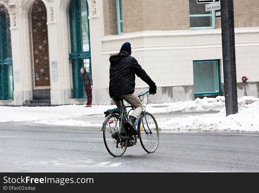 Biker In The Street