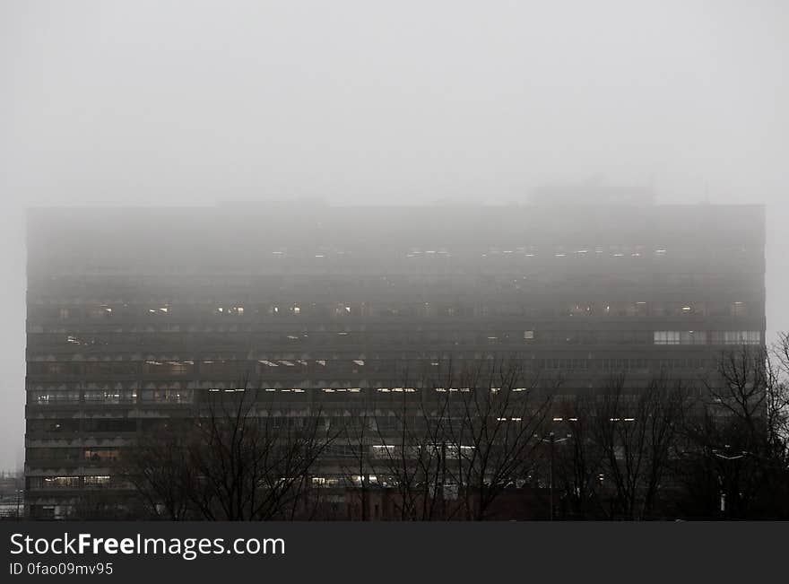 Foggy Building