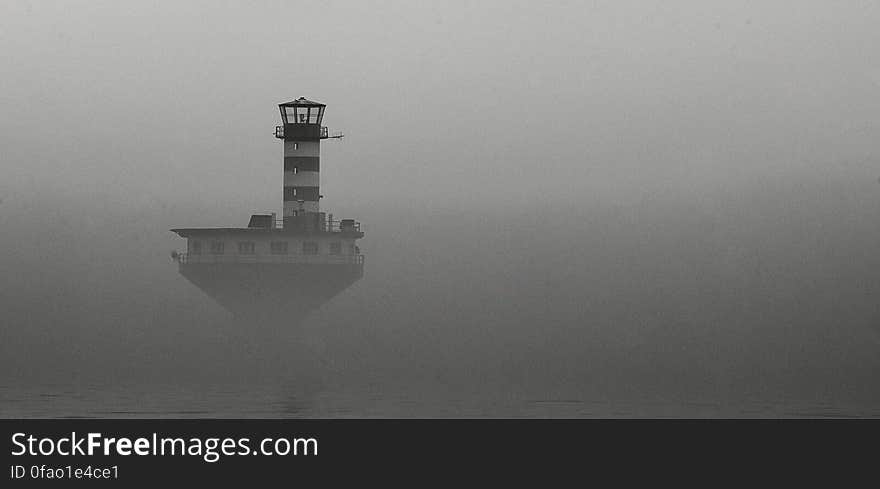 Lighthouse in the mist