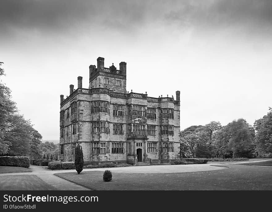 Here is a photograph taken from Gawthorpe Hall. Located in Burnley, Lancashire, England, UK.