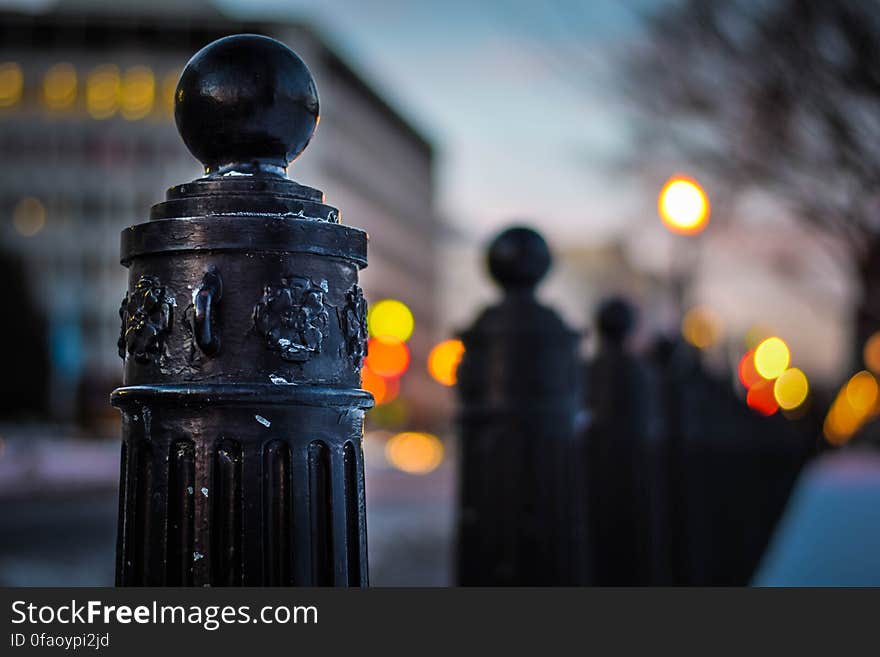 A closeup of a column lining the street just outside the White House in Washington, DC on a snowy day. Dedicated to the public domain with a CC0 license. A closeup of a column lining the street just outside the White House in Washington, DC on a snowy day. Dedicated to the public domain with a CC0 license.