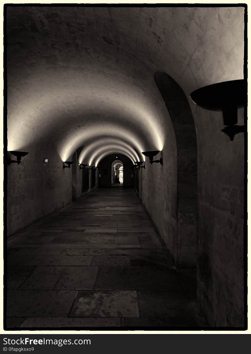 This is one of the halls underneath the Pantheon in Paris. This is one of the halls underneath the Pantheon in Paris.