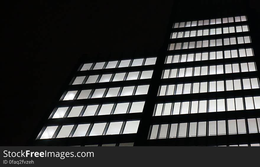 Low Angle View of Office Building Against Sky