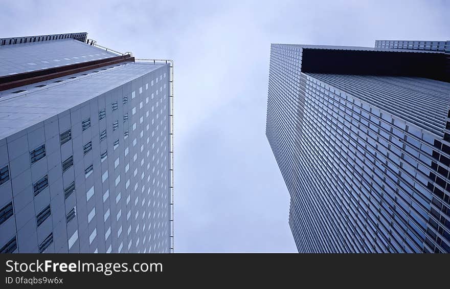 Low Angle Photography of Skyscrapers Against Sky