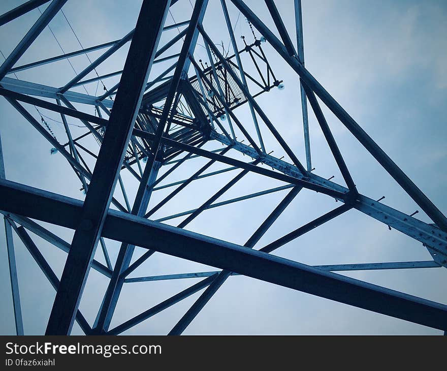 Low Angle View of Electricity Pylon Against Sky