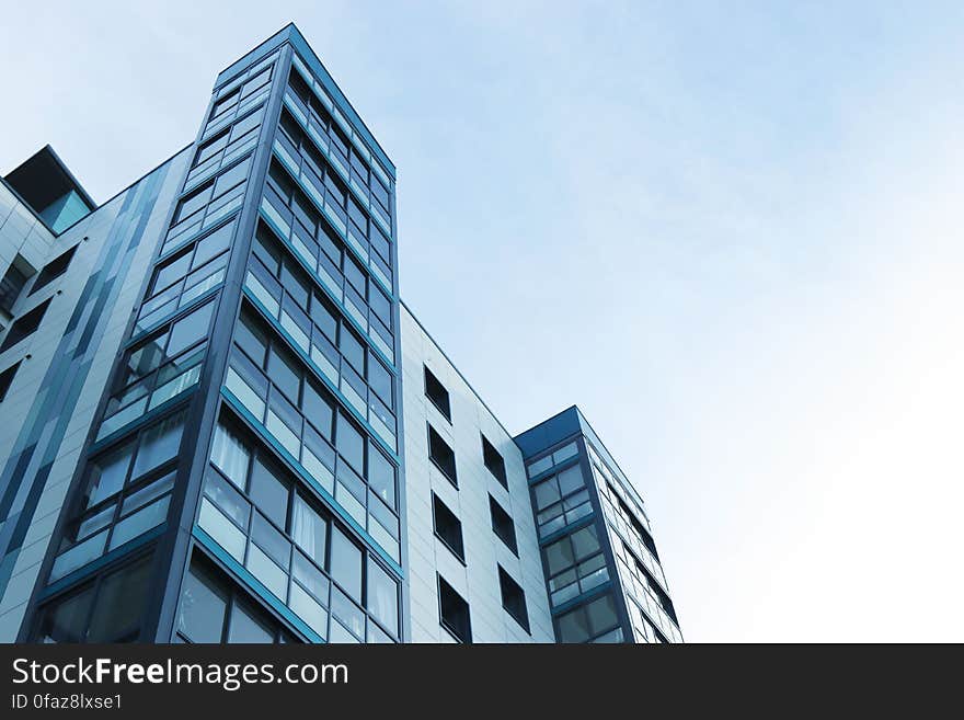 Low Angle View of Office Building Against Sky