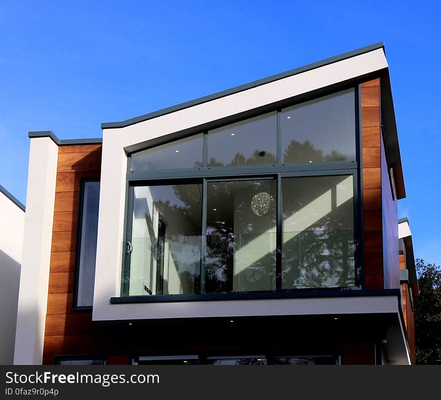 Modern Building Against Blue Sky