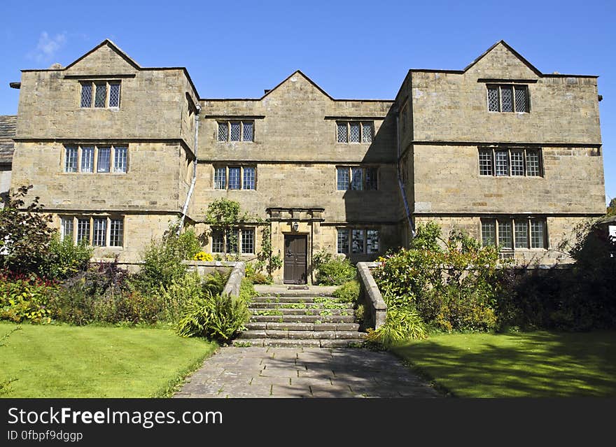 Here is a photograph taken from Eyam Hall. Located in Eyam, Derbyshire, England, UK.