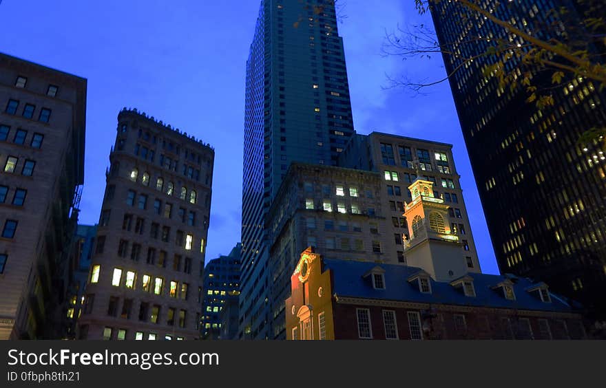 Night Scene in Boston