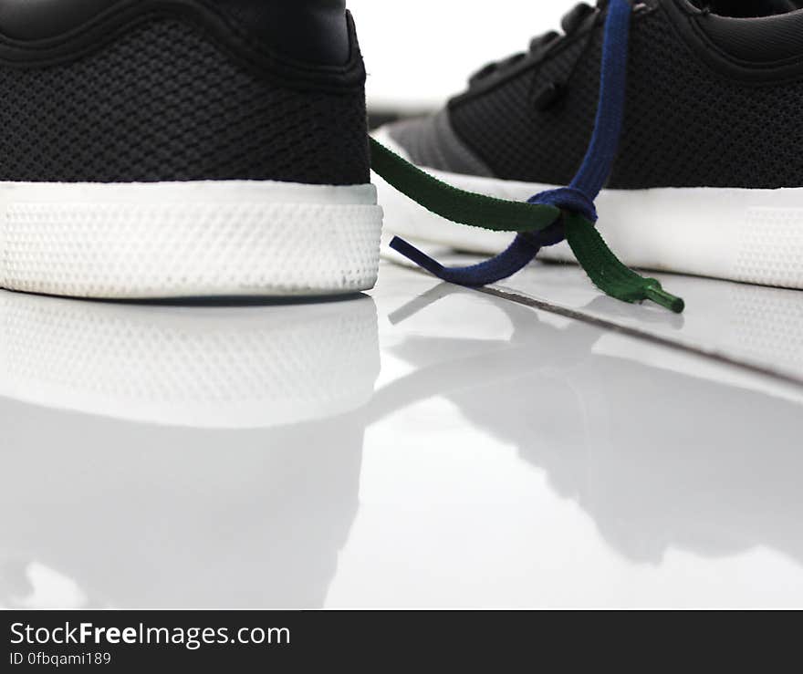 Close-up of Shoes Against White Background