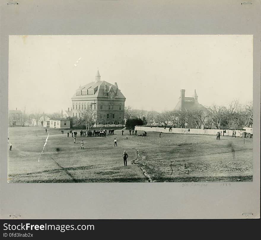 Baseball Game at the old campus of Phillips Academy, 1889