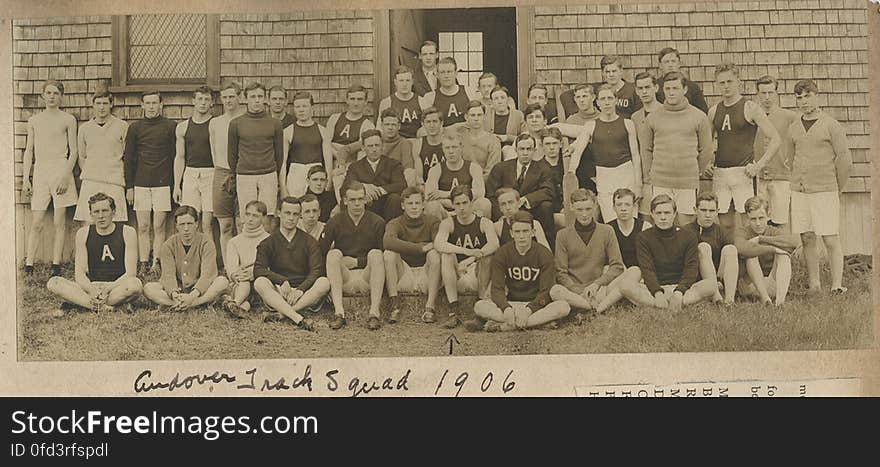 Track Squad, 1906 &#x28;from Francis Patton Scrapbook&#x29;