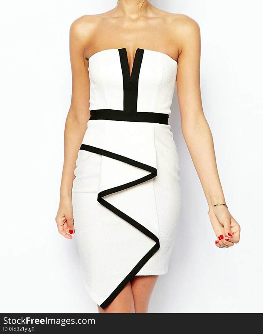 Monochrome Wave Contrast Dress www.lovelirafashion.com. Monochrome Wave Contrast Dress www.lovelirafashion.com