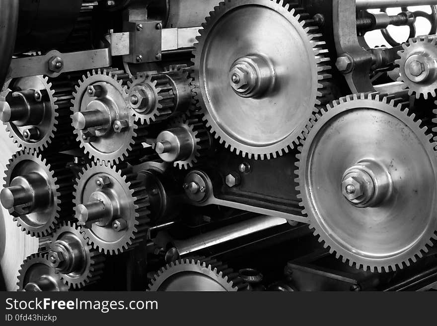 Part of a printing press in the Musée des Arts et Métiers in Paris. Part of a printing press in the Musée des Arts et Métiers in Paris