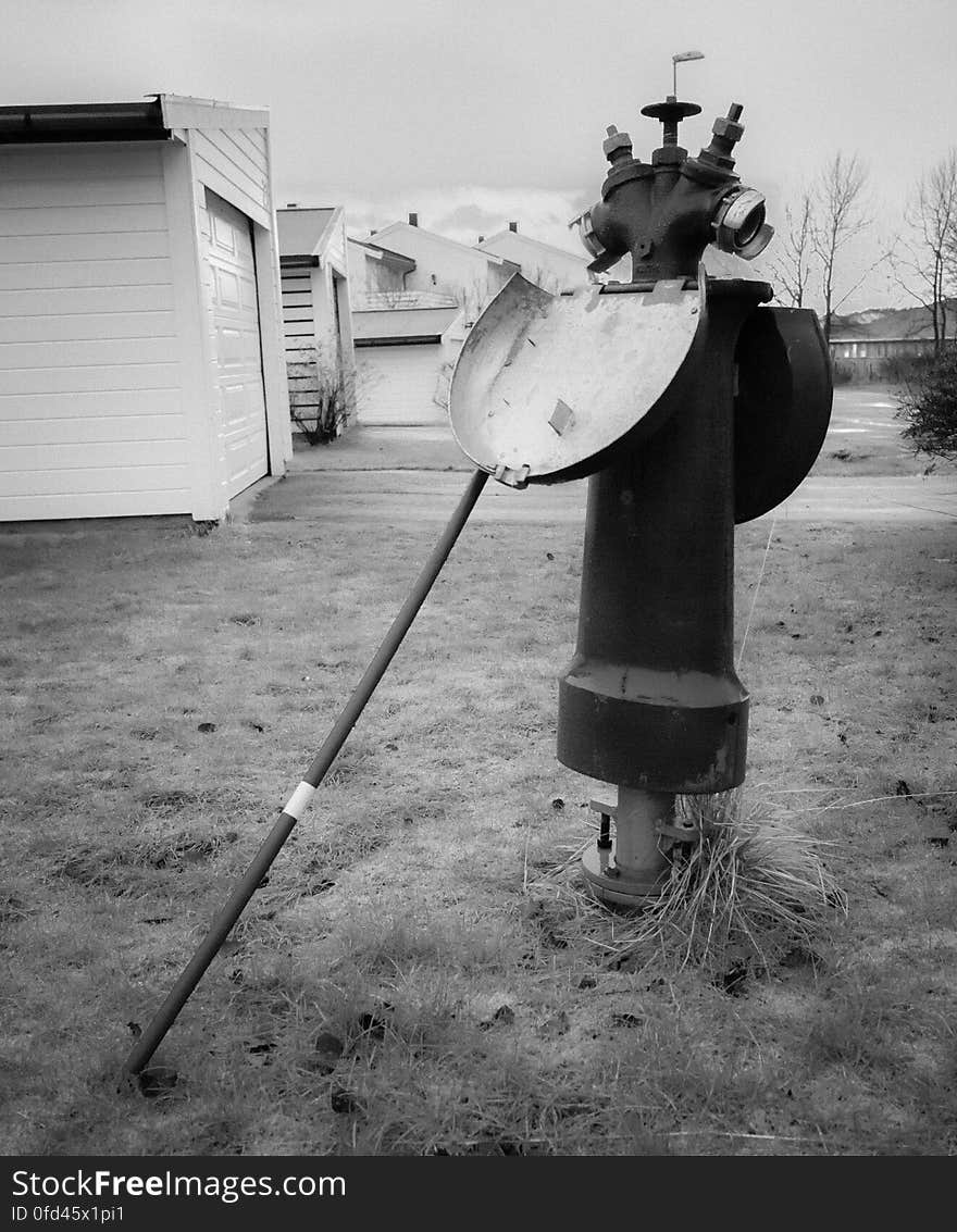 Every day I walk by this fire hydrant on my morning trip with my dog, and from a distance it always strikes me how much it reminds me of a medieval knight with a lance. I almost expect him to shout &#x22;I am the knight who say &#x22;Ni&#x22; and I want a shrubbery, or I will not let you pass here alive!&#x22; Unconciously I&#x27;ve already started looking for nearby shrubbery for the day he actually comes alive. My dog loves it too - for quite a different reason :&#x29;. Every day I walk by this fire hydrant on my morning trip with my dog, and from a distance it always strikes me how much it reminds me of a medieval knight with a lance. I almost expect him to shout &#x22;I am the knight who say &#x22;Ni&#x22; and I want a shrubbery, or I will not let you pass here alive!&#x22; Unconciously I&#x27;ve already started looking for nearby shrubbery for the day he actually comes alive. My dog loves it too - for quite a different reason :&#x29;