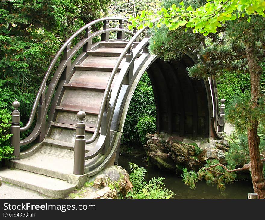 Japanese arched bridge