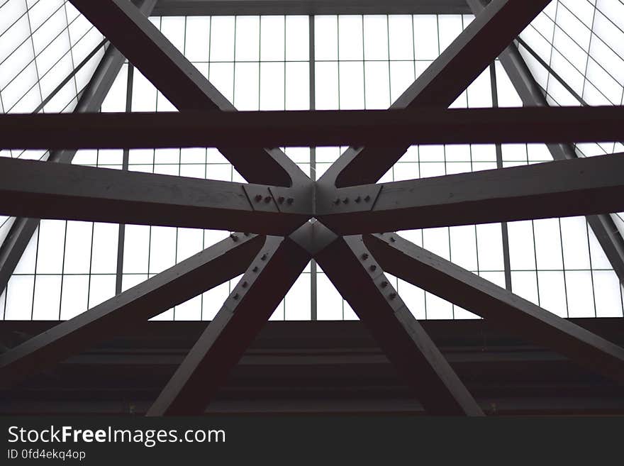 The support beams in the ceiling of the Francis Ford Coppola Winery in the wine country of Sonoma County, California on December 28, 2015. Dedicated to the public domain with a CC0 license. The support beams in the ceiling of the Francis Ford Coppola Winery in the wine country of Sonoma County, California on December 28, 2015. Dedicated to the public domain with a CC0 license.