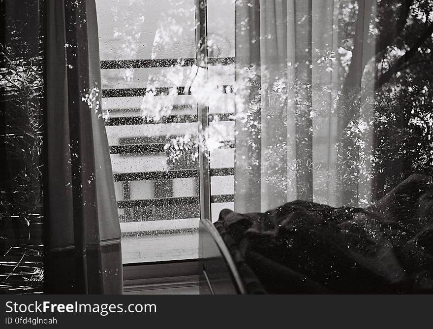 Window, Black-and-white, Building, Wood, Shade, Tints and shades