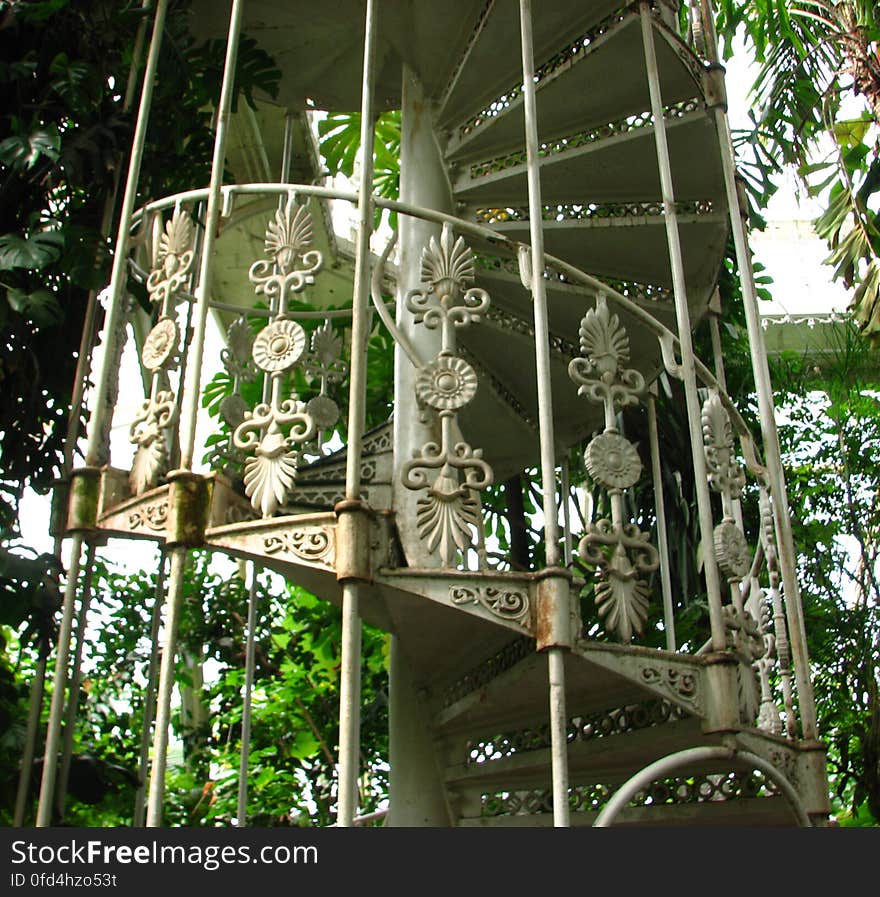 curved staircase, Kew conservatory