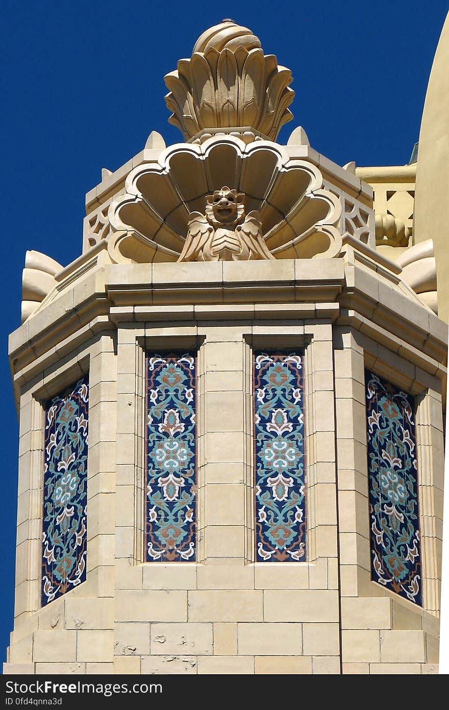 tower with tilework