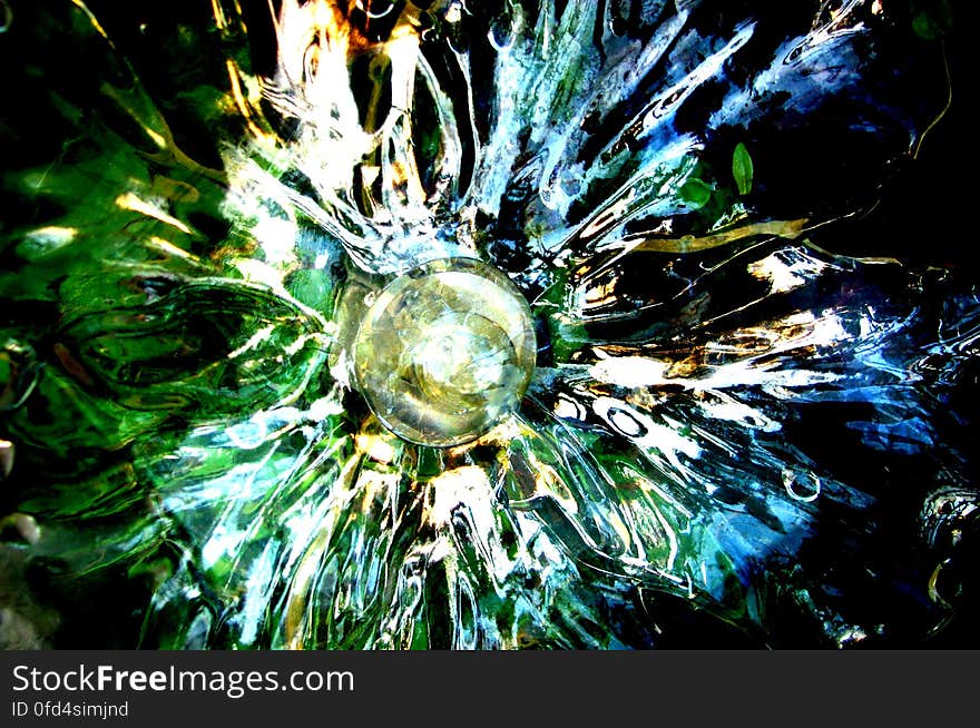 radial glass texture