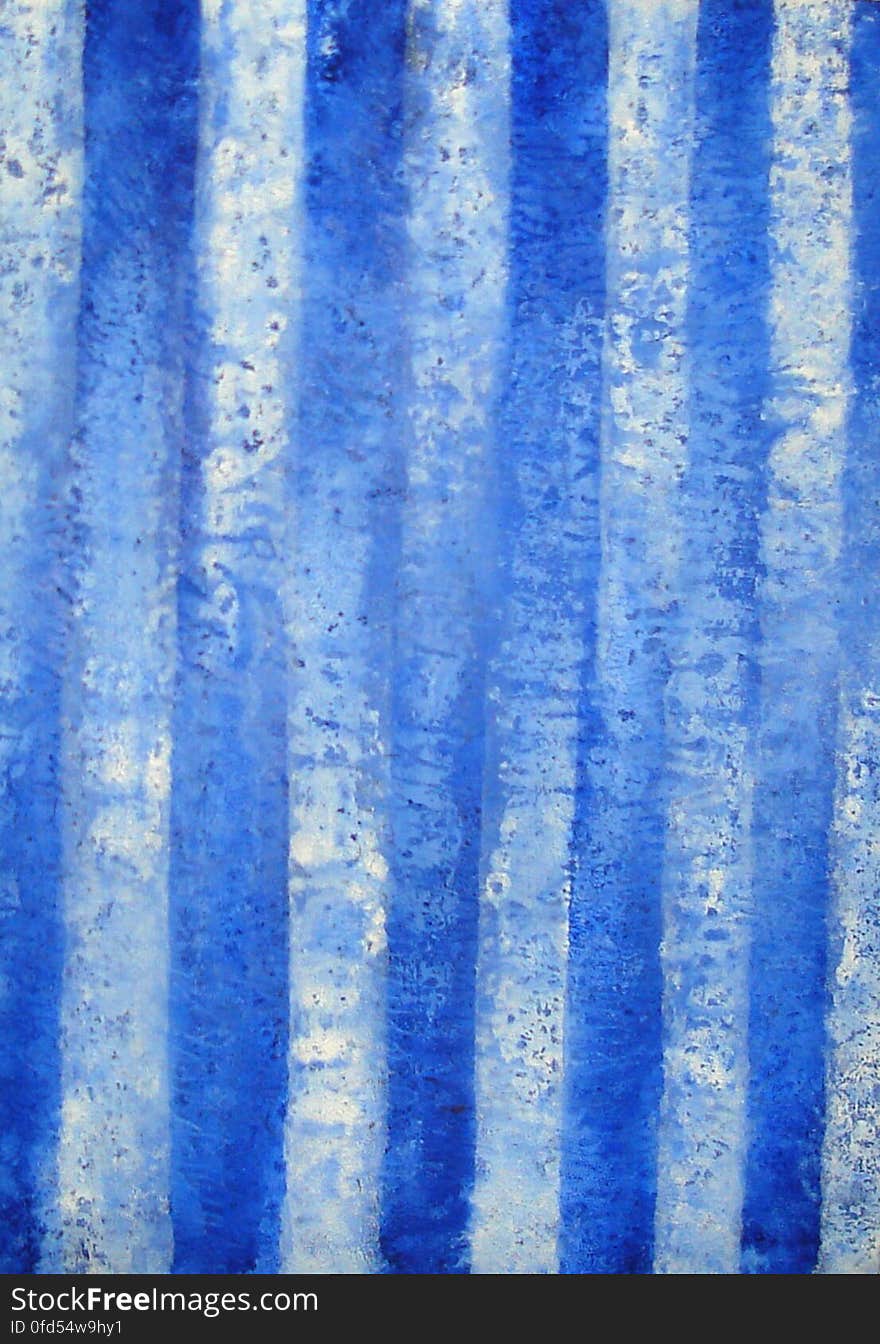 Huile bleu outremer et blanc sur papier, 2006 - 2007. Huile bleu outremer et blanc sur papier, 2006 - 2007