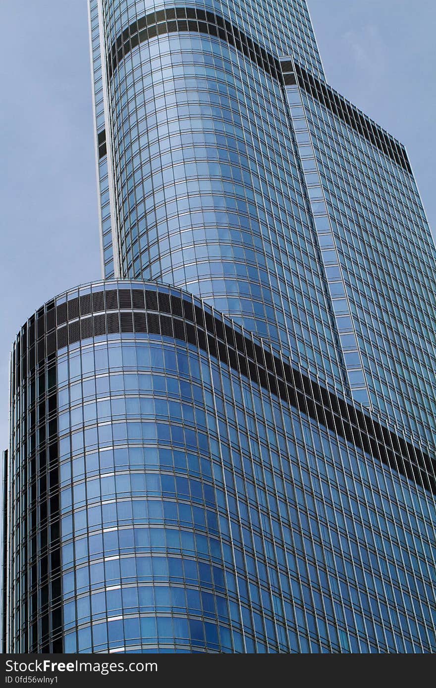 Setbacks of the Drumpf Tower in Chicago -- I think they give it a ship-like appearance. Parenthetically, Drumpf is an egotistical, mendacious, loud-mouthed bully. Just saying. Canon EOS 7D with Canon EFS 50 mm lens