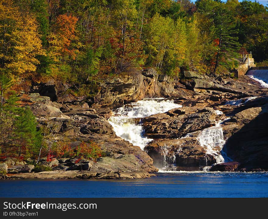 Rumford Falls in Autumn