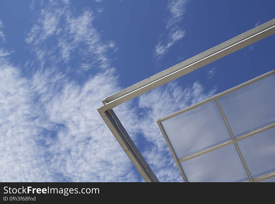 Cloud, Sky, Window, Azure, Rectangle, Line