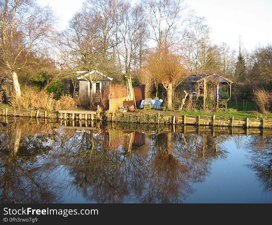 Allotments in Amstelveen, the Netherlands.