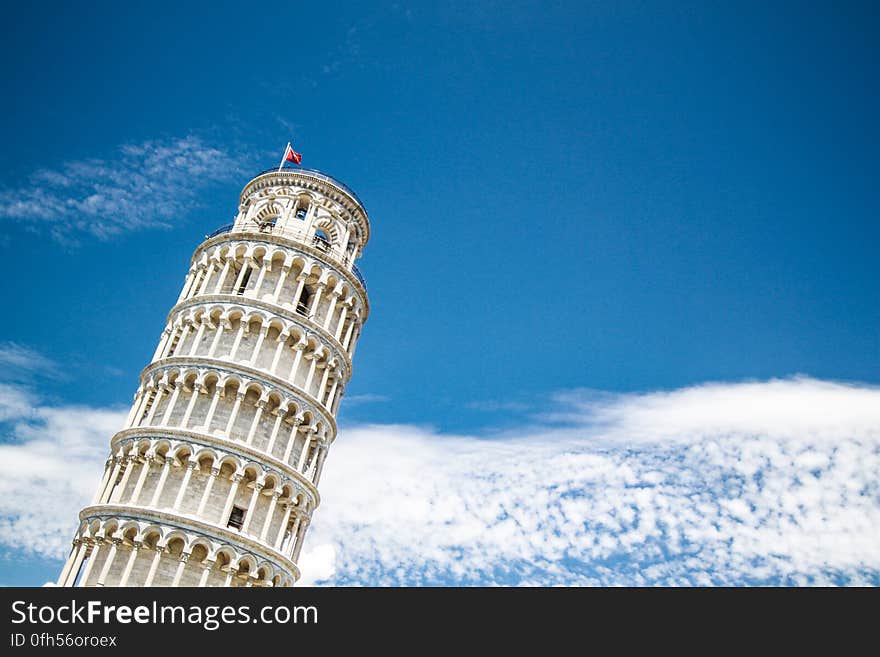 Low Angle View of Tower Against Blue Sky