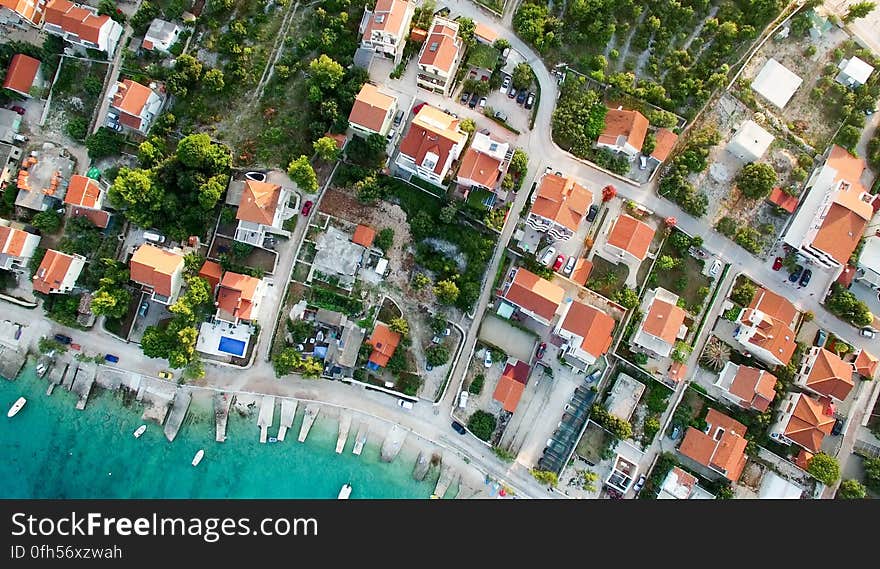 High Angle View of Residential Buildings