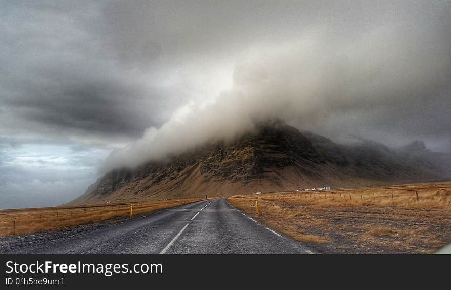 Storm Clouds over Highway