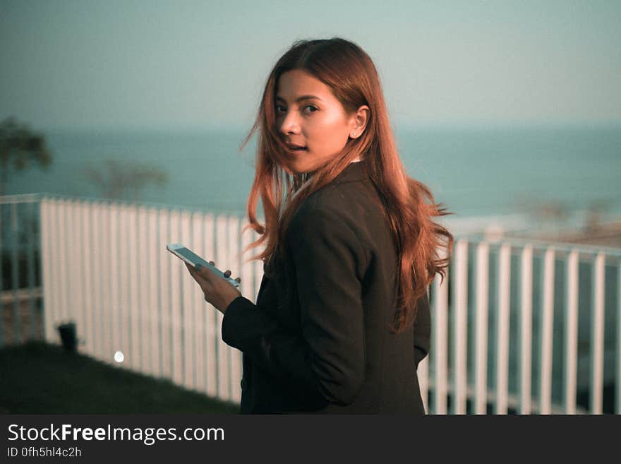 Woman Looking at Camera